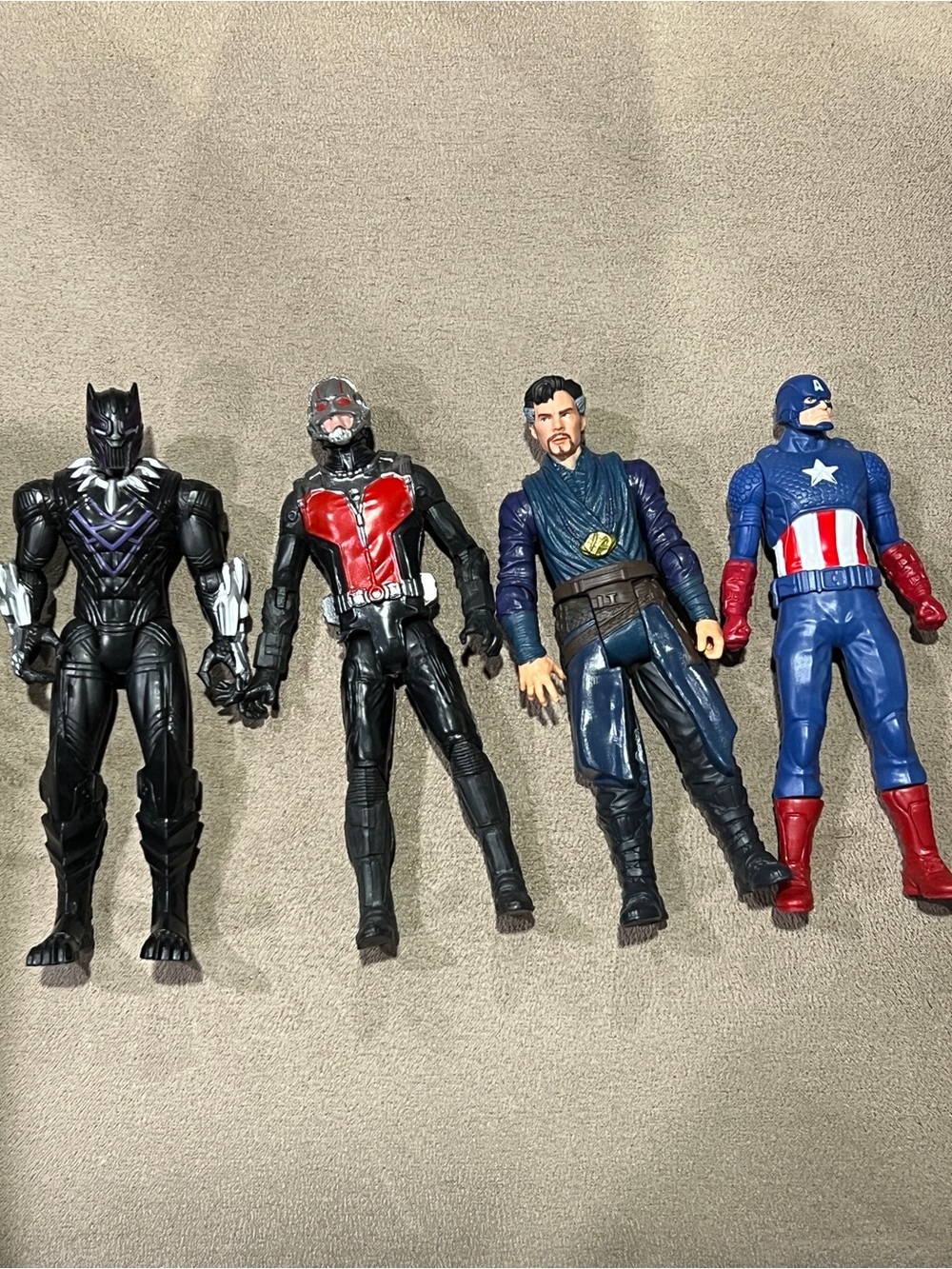 Marvel lot of 4 Black Panther & Antman & Captain America & Dr Strange 6” figure
